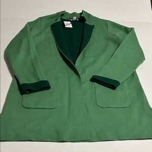 J. Jill Two-Tone Green Women's Coat